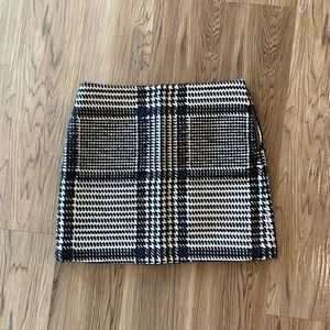 theory Plaid Mini Skirt